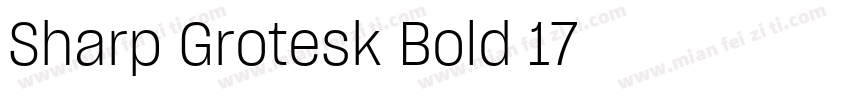 Sharp Grotesk Bold 17字体转换